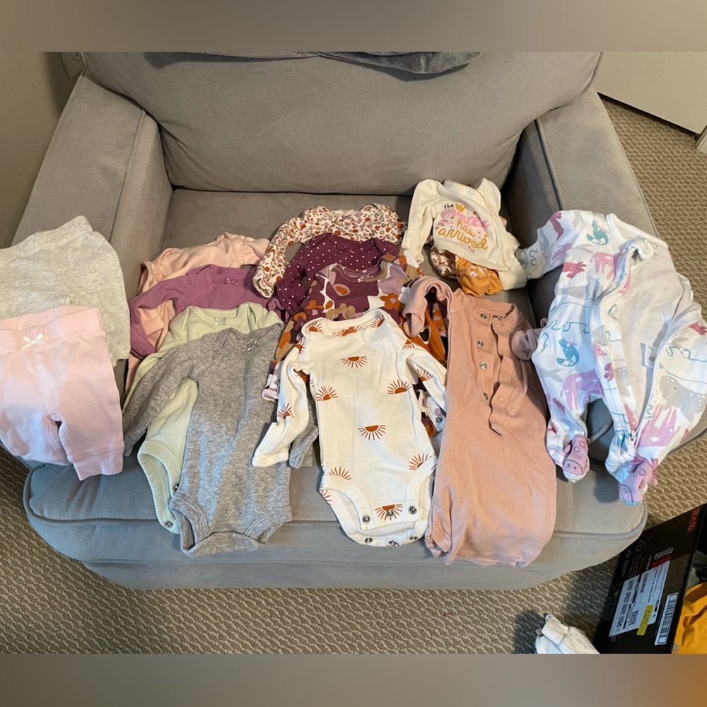 Baby Girl Preemie Clothes Bundle